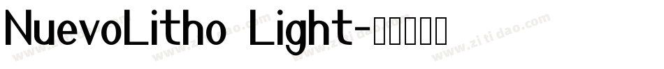 NuevoLitho Light字体转换